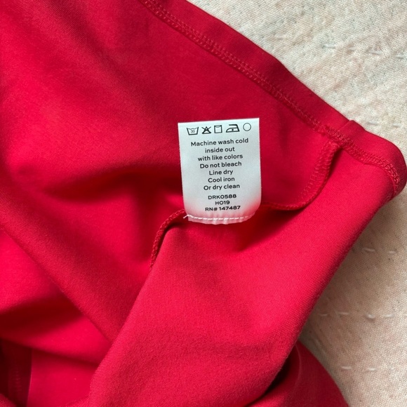 Draper James lipstick red ponte knit fit and flare dress size Small - Picture 10 of 12